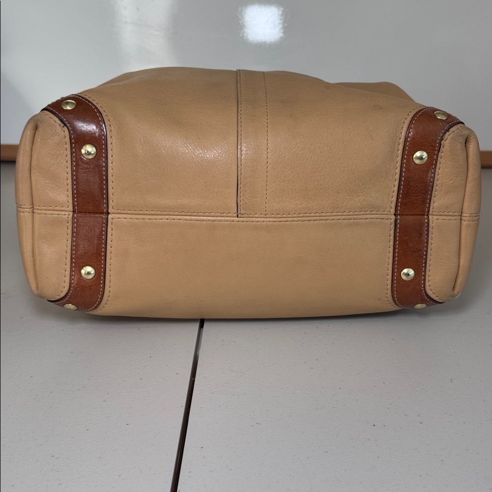 Coach Carly Large Hobo Bag Beige Leather Y2K Slouchy Shoulder Bag Vintage - Picture 9 of 15
